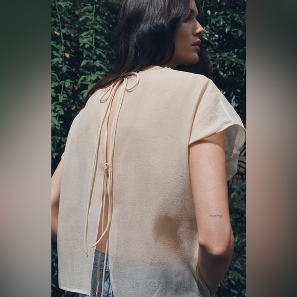 Zara Raised Floral Embroidered Top - Picture 3 of 3